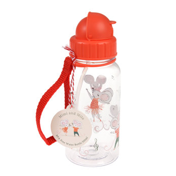 children's water bottle with straw 500ml - mouse ballet