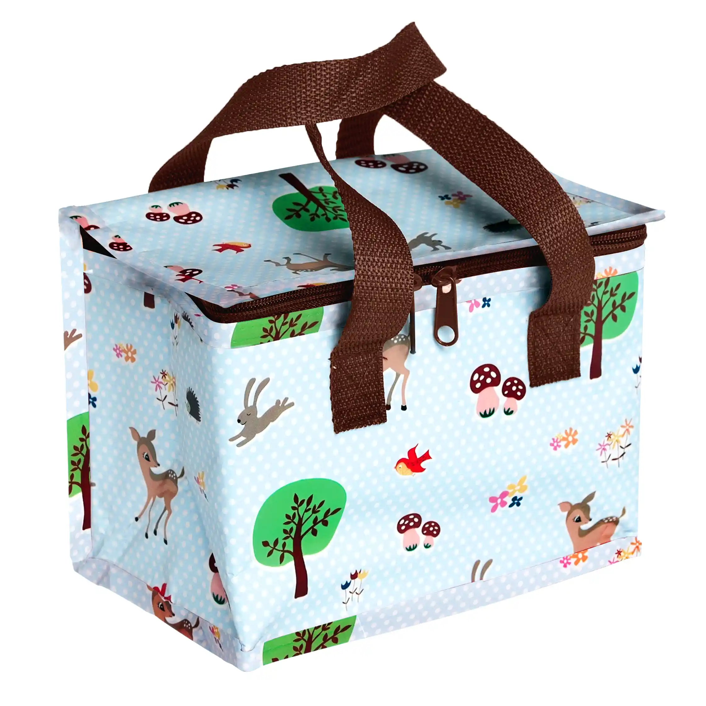 isolierte snacktasche woodland animals