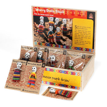 worry dolls - skull (assorted)