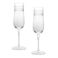 champagnergläser mit eingeritzten sternen 200ml (2-er set) - klar