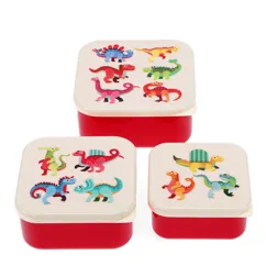 snack boxes (set of 3) - baby dinos snack boxes (set of 3) - baby dinos