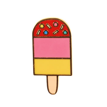 badge à épingle sucette glacée