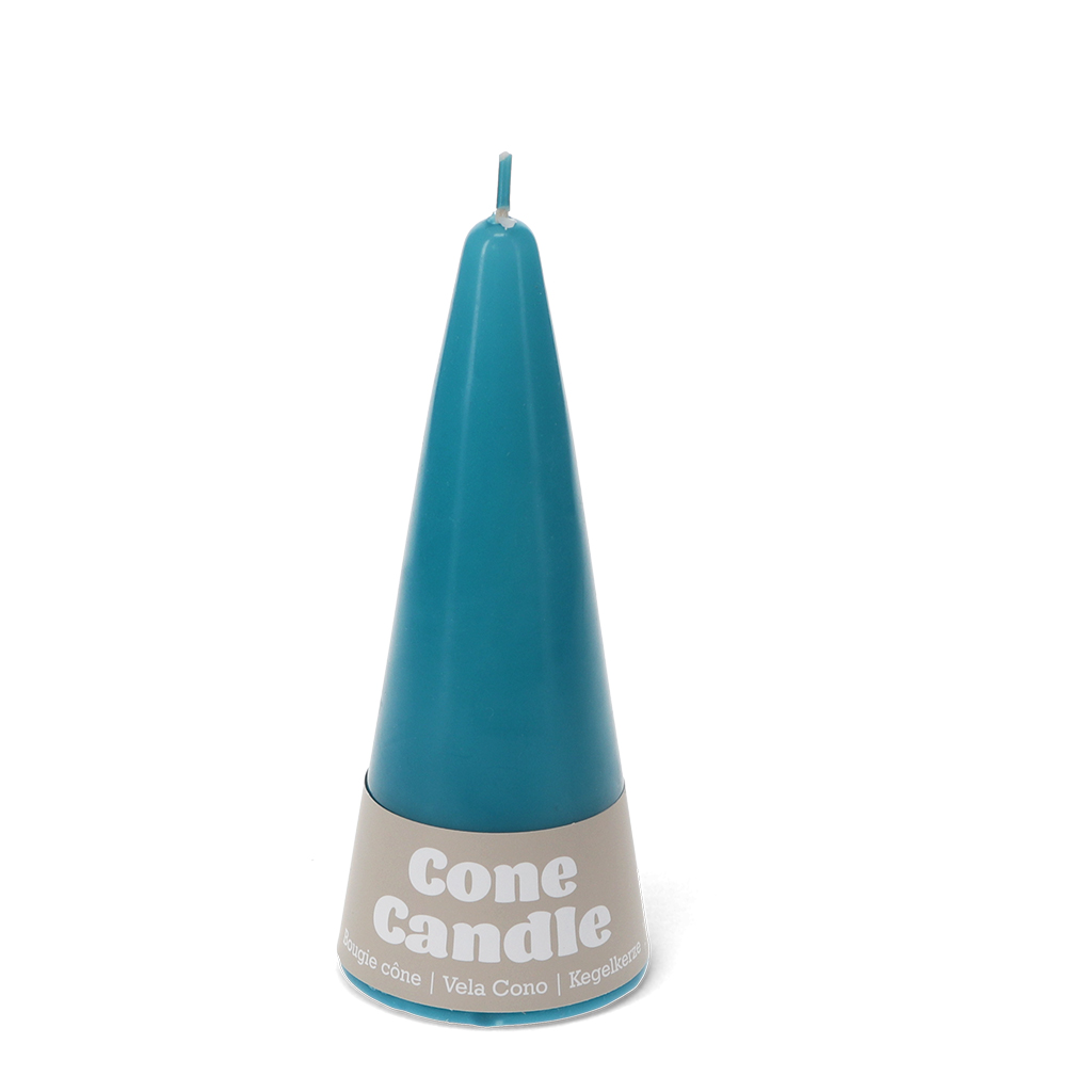 small cone candle - dark blue