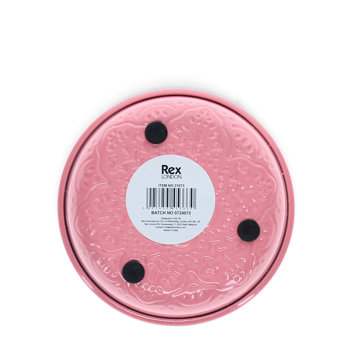 schmuckschale aus emaille (10 cm) - pink