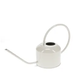 metal watering can 1ltr - stone grey metal watering can 1ltr - stone grey