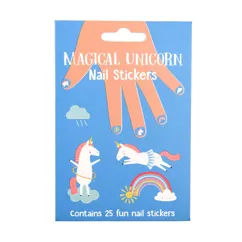 pegatinas de uñas unicornio mágico (paquete de 25)