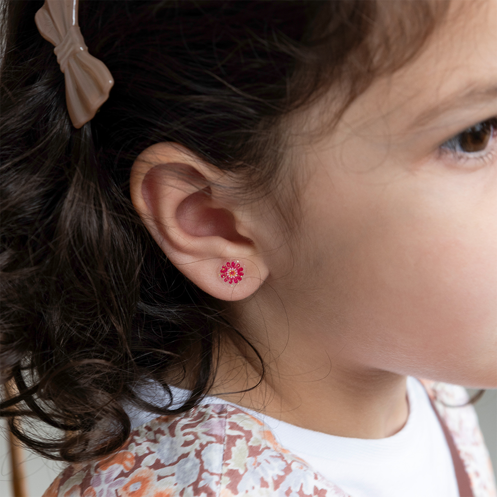 boucles d'oreilles à coller (30 paires) - floral flutter