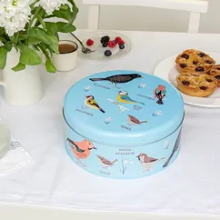 cake storage tin - garden birds cake storage tin - garden birds