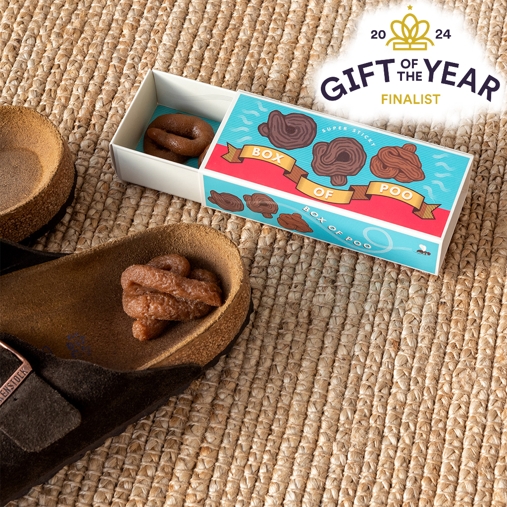 boîte de crottes visqueuses