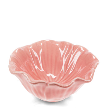 blütenschale aus keramik 13cm - pink