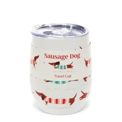 travel cup 350ml - sausage dog travel cup 350ml - sausage dog