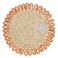 corn husk placemat - orange