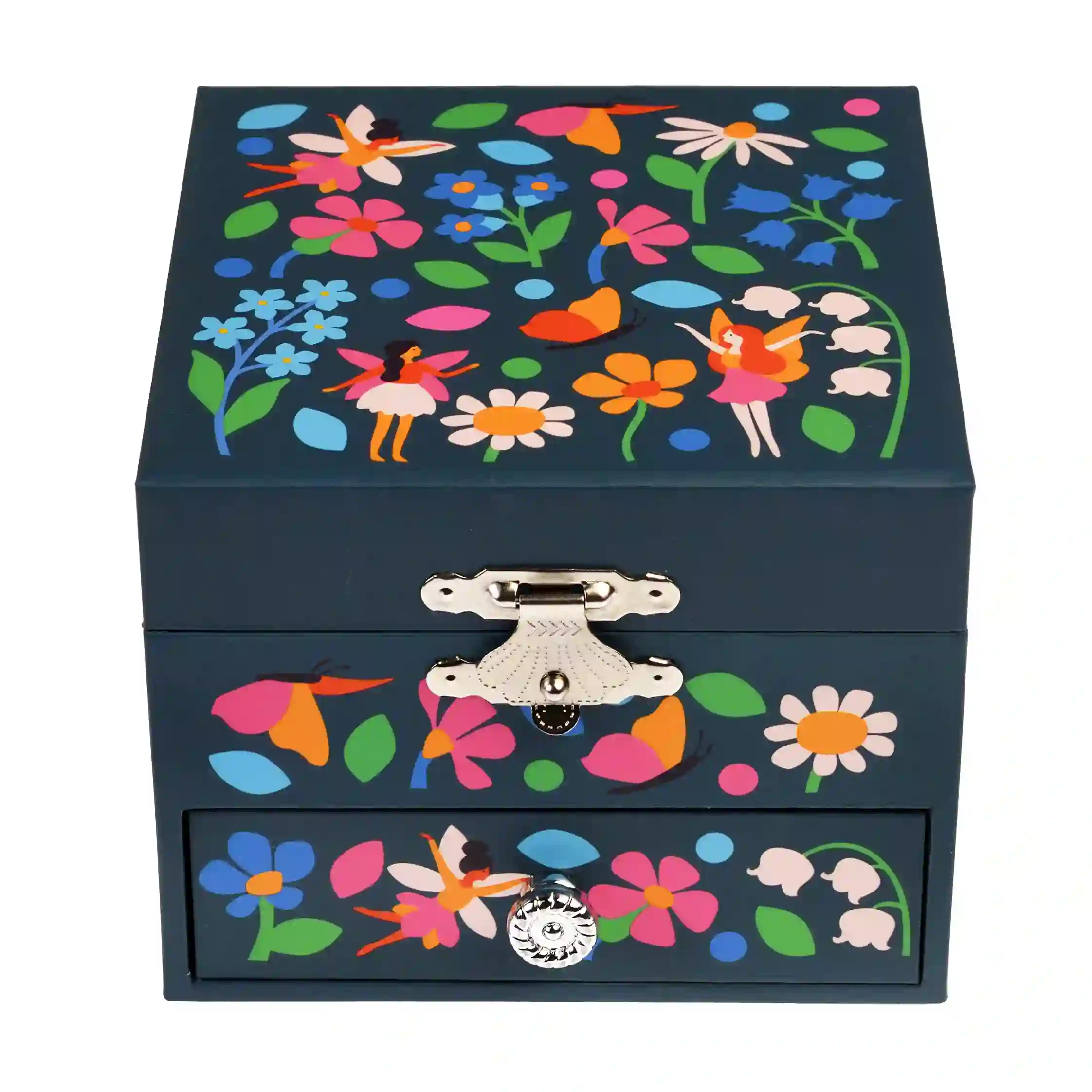 musical jewellery box - fairies in the garden