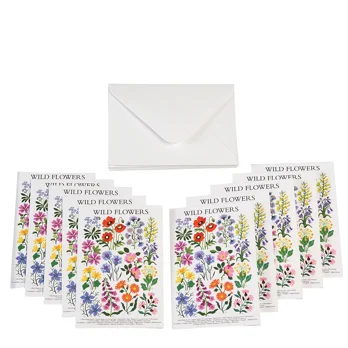 greetings cards (pack of 10) - wild flowers greetings cards (pack of 10) - wild flowers
