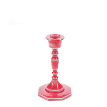 emaille-kerzenständer (13 cm) – lebhaftem pink
