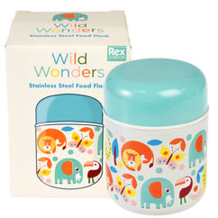 stainless steel food flask - wild wonders