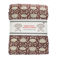 hand block-printed snuggle throw (120 x 160cm) - brown
