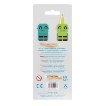 highlighter set zum zusammenstecken - roboter highlighter set zum zusammenstecken - roboter