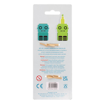 highlighter set zum zusammenstecken - roboter
