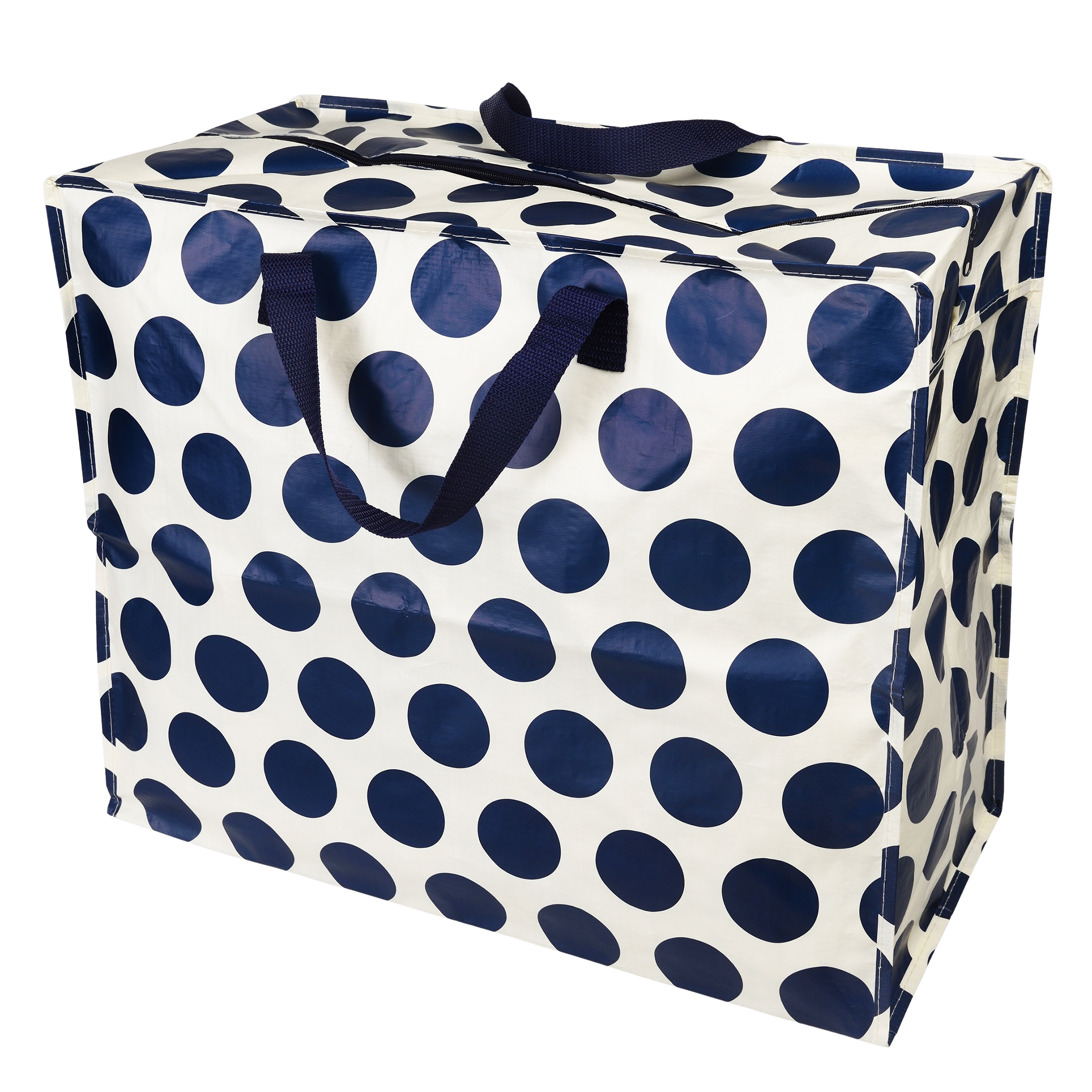 sac de rangement jumbo spotlight bleu marine sur blanc