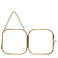 cadre suspendu arrondi en laiton 10x10cm