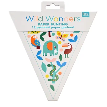 paper bunting (3 metres) - wild wonders paper bunting (3 metres) - wild wonders