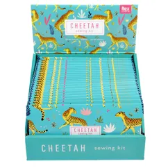 travel sewing kit - cheetah travel sewing kit - cheetah