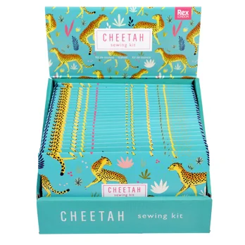 travel sewing kit - cheetah travel sewing kit - cheetah