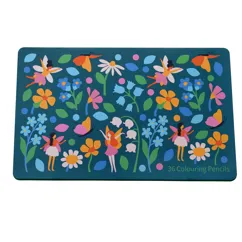 36 colouring pencils in a tin - fairies in the garden 36 colouring pencils in a tin - fairies in the garden