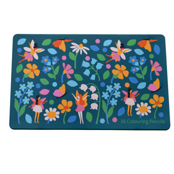 36 crayons de coloriage dans une boîte fairies in the garden