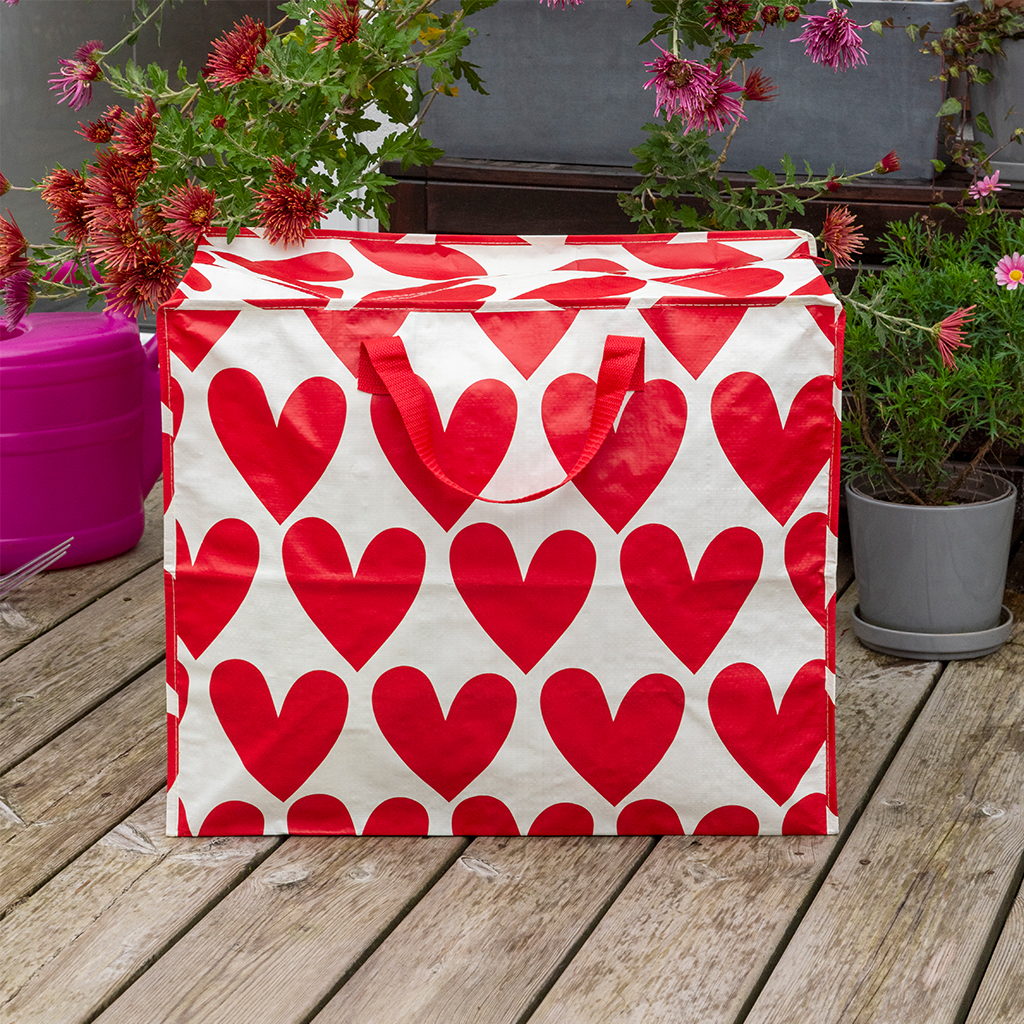 jumbo storage bag - hearts