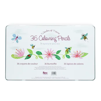 36 colouring pencils in a tin - wonders of nature 36 colouring pencils in a tin - wonders of nature