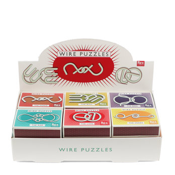 brain teaser wire puzzle - assorted