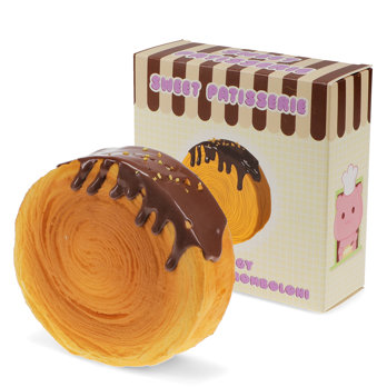objet anti-stress malléable - cromboloni au chocolat