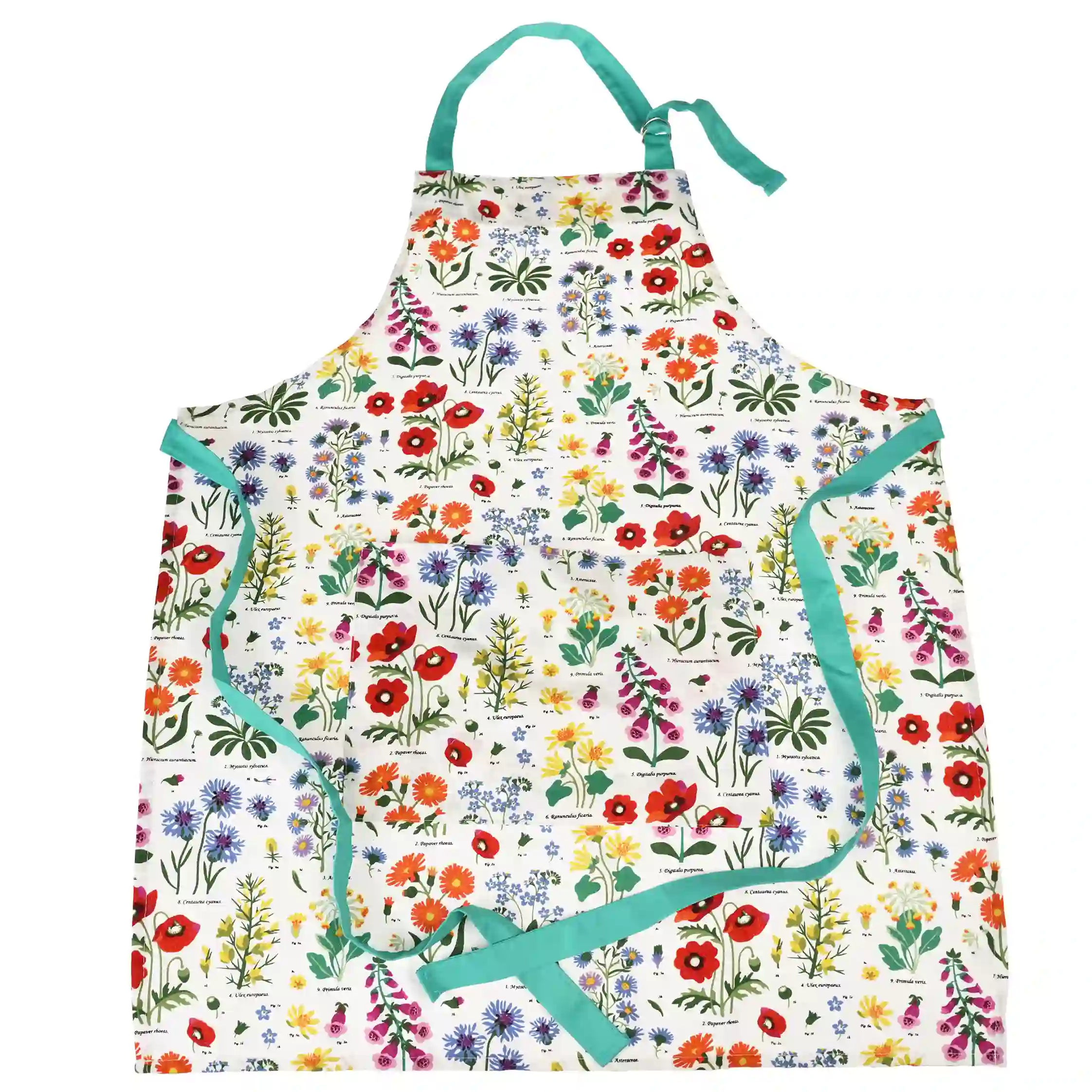 recycled cotton apron - wild flowers