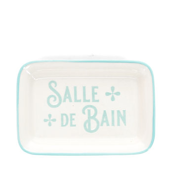 seifenschale aus keramik - „salle de bain"