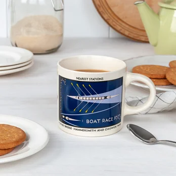 ceramic mug - tfl vintage poster "boat race" ceramic mug - tfl vintage poster "boat race"