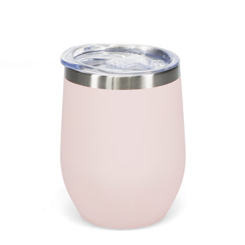 gummierter reisebecher 350ml - pink