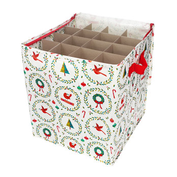 christmas bauble storage bag - classic christmas