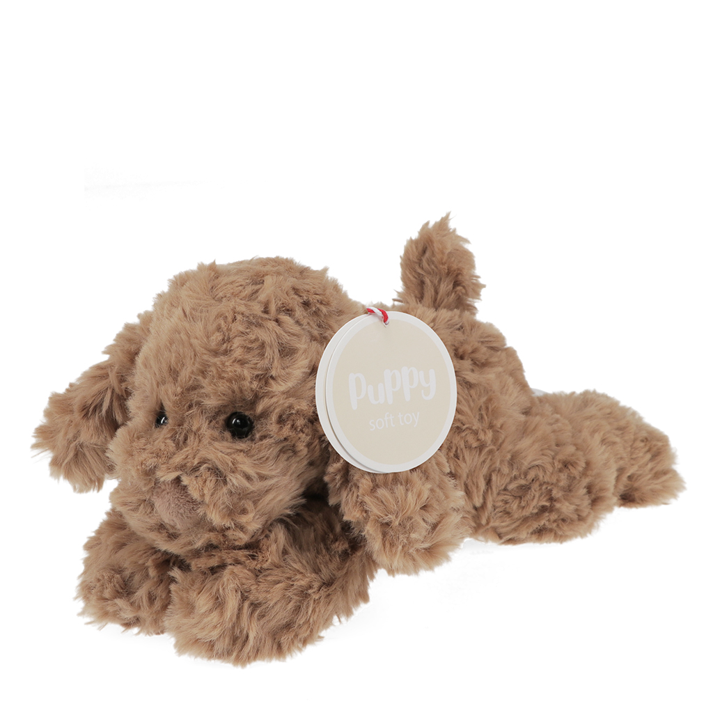 peluche douce - chien marron