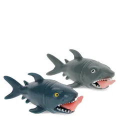 leg-biting shark squeezy toys - assorted leg-biting shark squeezy toys - assorted