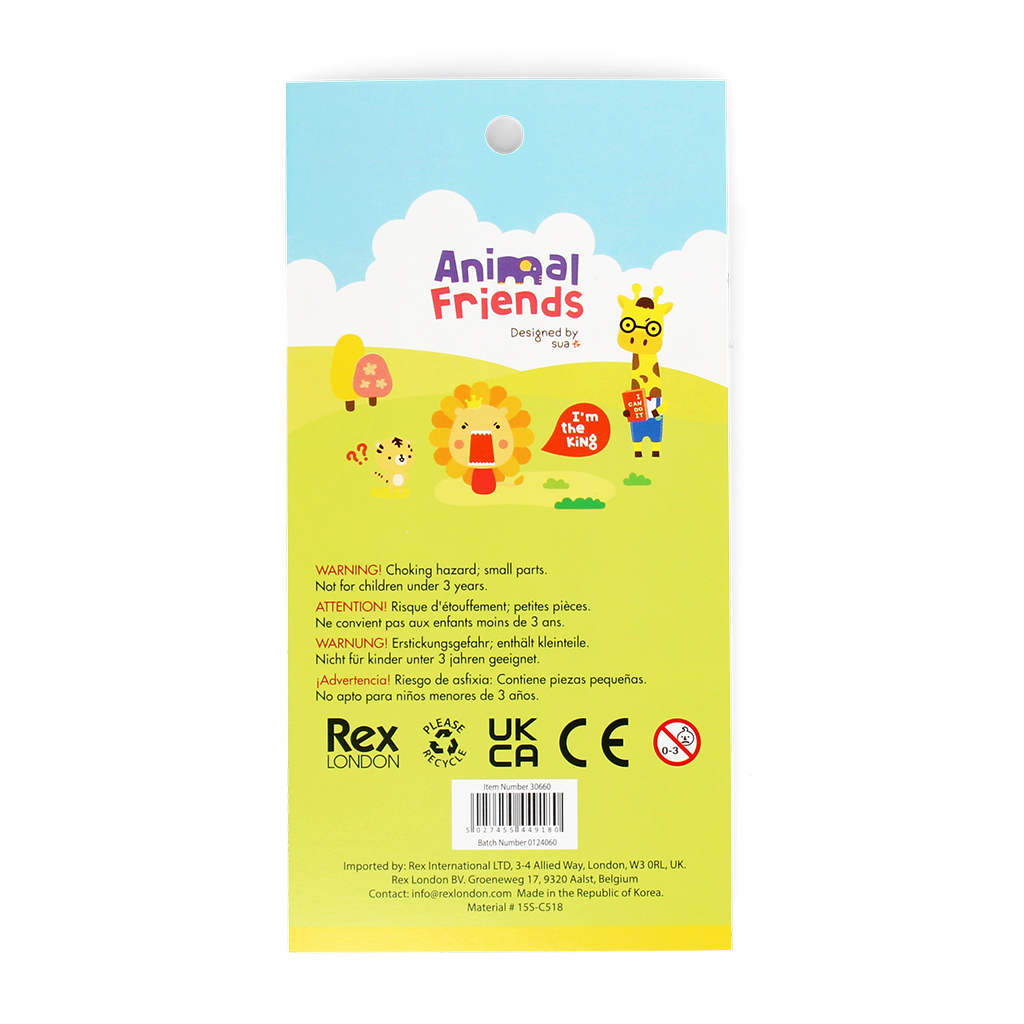 3d puffy stickers - animal friends
