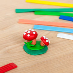 pâte à modeler colorée