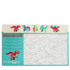 grande affiche à colorier avec crayons - bébés dinos grande affiche à colorier avec crayons - bébés dinos