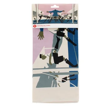 cotton tea towel - tfl vintage poster "cup final" cotton tea towel - tfl vintage poster "cup final"