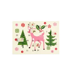 miniature advent calendar christmas card - 50s christmas miniature advent calendar christmas card - 50s christmas