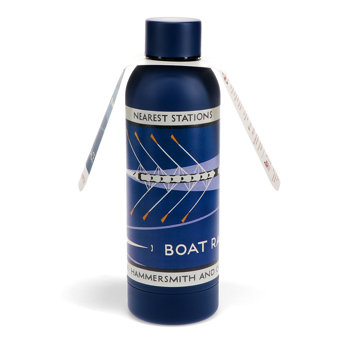 stainless steel bottle 500ml - tfl vintage poster "boat race"