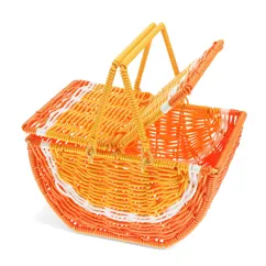 kleiner obst-picknickkorb - orange kleiner obst-picknickkorb - orange