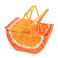 little fruit picnic basket - orange