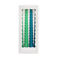 twisted candles (pack of 4) - green and blue